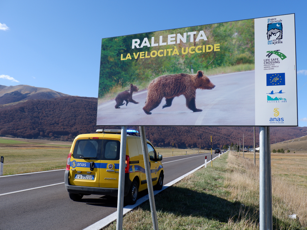 Parco della Majella e ANAS insieme per comunicare l'importanza di guidare con prudenza